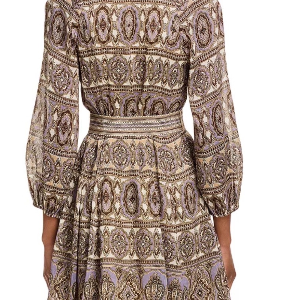 VERONICA BEARD Kumar Linen Silk Printed Minidress in Multi NWT. - Picture 5 of 6